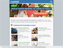 Tablet Screenshot of choisir.com